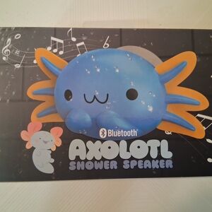 Axolotl Bluetooth Shower Speaker - Vibrant Blue and Orange